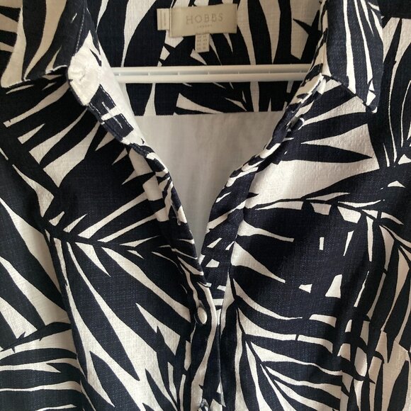 Hobbs Sleeveless Size 10 Black & White Dress - Picture 3 of 16